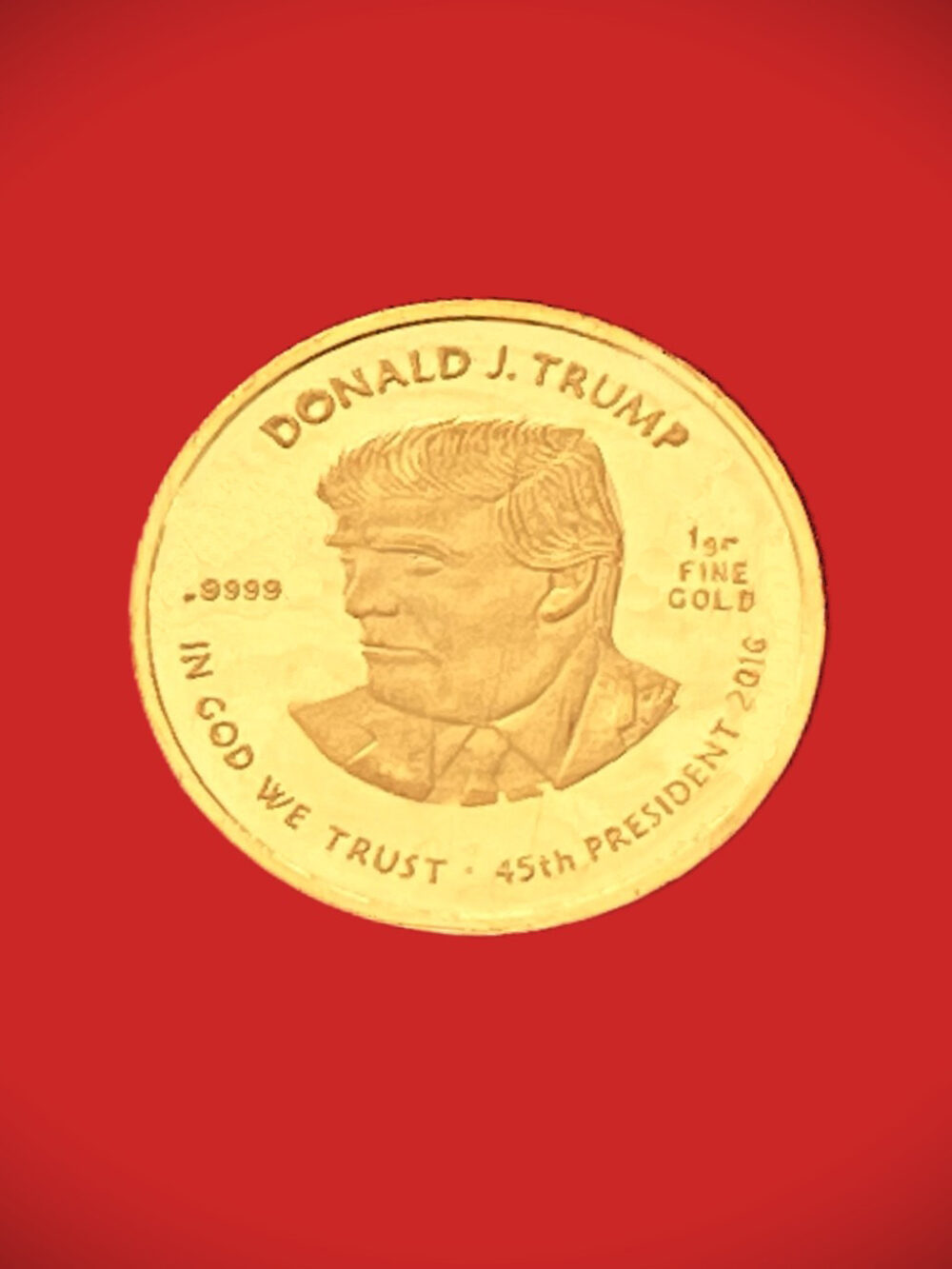Trump 1g Gold Coin final