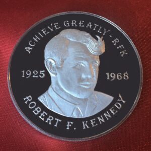 RFK-Robert-F.-Kennedy-Sr., 38mm, .9999 Fine Silver Coin
